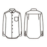 住商モンブラン シャツ 兼用 長袖 黒 LL SS011-93 1枚（直送品）