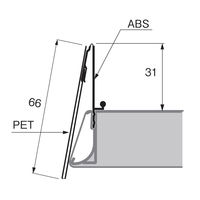 セラタ L型POPレールG 600用 LPG0588 1セット(5本)（直送品）