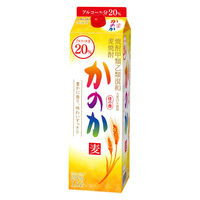 かのか 麦焼酎 20度 1.8L パック 1セット（3本） アサヒ 甲類乙類混和