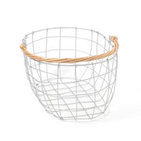ワイヤーオーバルバスケット シルバー studio CLIP