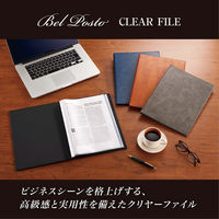 セキセイ ベルポスト クリヤーファイル キャメル BP-5810-44 1冊（直送品）
