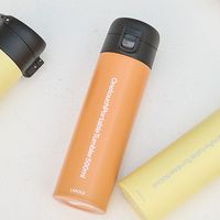 ワンタッチポータブルタンブラー 500ml オレンジ LAKOLE/ラコレ