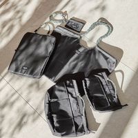 ロープPCケース タテ ブラック LAKOLE/ラコレ