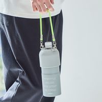 保温保冷 ロープハンドルペットボトルホルダー グレー LAKOLE/ラコレ