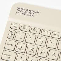 ワイヤレスキーボード アイボリー LAKOLE/ラコレ