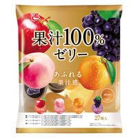 ゼリー 個包装 お配り菓子 果汁100％ゼリー 27個入 1セット（1袋×8）