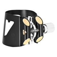 VANDOREN B♭クラリネット リガチャー Optimum ブラックフィニッシュ LC01BP 1個（直送品）