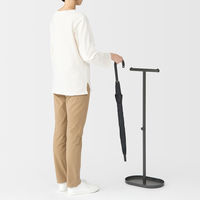 無印良品 スチールパイプ傘立て ダークグレー 幅３５×奥行２２×高さ９７ｃｍ 良品計画