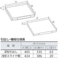 トラスコ中山 TRUSCO スライド工具キャビネット 501X551 DX-13A 1台 518-0767（直送品）