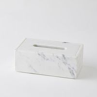 杉田エース CLOVER ホワイトマーブルティッシュボックス CYT957664 1個（直送品）