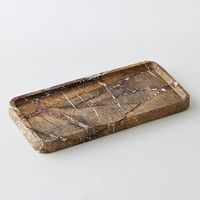 杉田エース CLOVER ブラウンマーブルトレイ W28 CXU957828 1個（直送品）