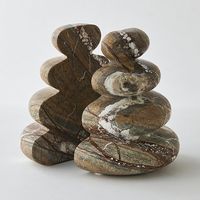 杉田エース CLOVER ブラウンマーブル ブックエンド CXU957832 1個（直送品）