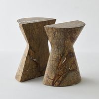 杉田エース CLOVER ブラウンマーブル ブックエンド CXU957840 1個（直送品）