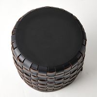 杉田エース CLOVER リサイクルレザー バスケット ブラック Φ35 CX2957986 1個（直送品）