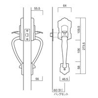 長沢製作所 21364古代 キャッスルジュニア GB JRGB-60 1組（直送品）