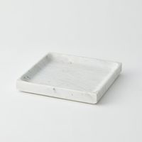 杉田エース CLOVER ホワイトマーブルトレイ スクエア CYT957603 1個（直送品）