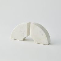 杉田エース CLOVER ブックエンド セクター ホワイトマーブル 2個セット CYT957612 1個（直送品）