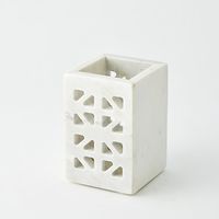 杉田エース CLOVER ホワイトマーブルキャンドルホルダー CYT957621 1個（直送品）