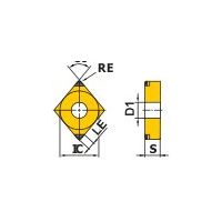 三菱マテリアル 旋削用インサート BRーCNGM BR-CNGM120408TA2:BC8220 1個（直送品）
