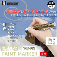 ビッグマン 高耐久ペイントマーカー 白 TSB-001 1本（直送品）