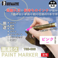ビッグマン 高耐久ペイントマーカー ピンク TSB-006 1本（直送品）