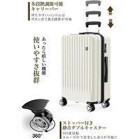 超軽量・ストッパー付Wキャスター・物掛けフック【NT-GB0701 Plus 】 NT-GB0701 Plusホワイト L 1台（直送品）