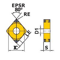 三菱マテリアル 旋削用インサート NPーCNGA NP-CNGA120408GH4:BC8210 1個（直送品）