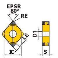 三菱マテリアル 旋削用インサート NPーCNGA NP-CNGA120408GSWS4:BC8210 1個（直送品）