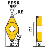 三菱マテリアル 旋削用インサート NPーDNGA NP-DNGA150402GS2:BC8210 1個（直送品）