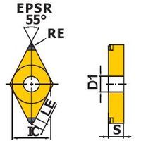 三菱マテリアル 旋削用インサート BFーDNGM BF-DNGM150412TSWS2:BC8210 1個（直送品）