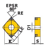 三菱マテリアル 旋削用インサート NPーCNGA NP-CNGA120404FS2:BC8210 1個（直送品）