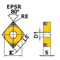三菱マテリアル 旋削用インサート NPーCNGA NP-CNGA120404GSWS2:BC8210 1個（直送品）