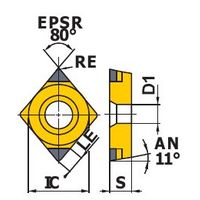 三菱マテリアル 旋削用インサート NPーCPGB NP-CPGB080208GS2:BC8210 1個（直送品）