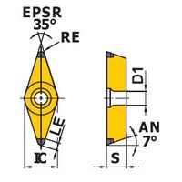 三菱マテリアル 旋削用インサート NPーVCGW NP-VCGW160404GS2:BC8210 1個（直送品）