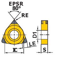 三菱マテリアル 旋削用インサート NPーWNGA NP-WNGA080408TS6:BC8210 1個（直送品）