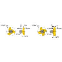 タンガロイ VSTーA45 VST177L01.40A45-3S06:GH730 1セット(2個)（直送品）