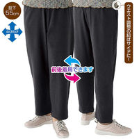 ケアファッション まえむきストレートパンツ グレー LL W0182066513 1着（直送品）