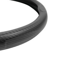 BONFORM ハンドルカバー カーボン丸形QK 円型 S・M兼用 ブラック 6849-16BK 1個（直送品）