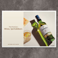 お酒 | The Premium 選べるブランドカタログ D (ギフトカードタイプ) スタンダード封筒 P8-LIQ0004-card（直送品）