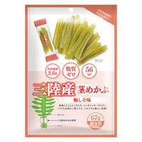 おつまみ 個包装 お配り菓子 三陸産茎めかぶ　梅しそ味 1セット（1個×3）