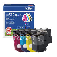 ブラザー（brother） 純正インクカートリッジ LC512XL-4PK 大容量 1パック（4色入）