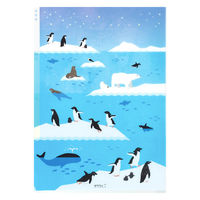 デザインフィル 3ポケットクリアホルダー [A4] 海のいきもの 35668006 1セット(1枚×5)（直送品）