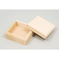 アーテック 木彫四角箱(しな) 5032 1セット(1個×2)（直送品）