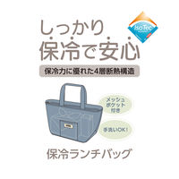 保冷ランチバッグ 4L アッシュブルー RFF-0041 ASB 1個 トートバッグタイプ 4層断熱構造 手洗いOK サーモス