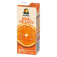 森永乳業 サンキスト 100％ オレンジ 200ml 1セット（48本）