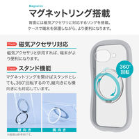 Google Pixel 10a 360度回転スタンド付き・耐衝撃ハイブリッドケース 「ViAMO mag swing」 ライトグレー（直送品）