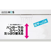 オーエ ベランダHOS サイドフック6連ハンガー 88383 1個（直送品）
