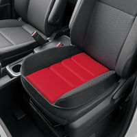 BONFORM クッション エアロメッシュ 480×480mm レッド ヒップ型 大判タイプ 5225-43RE 1個（直送品）