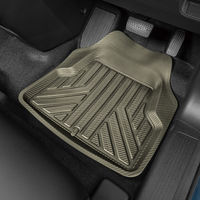 BONFORM バケットマット 3Dカーボンアロー 450×480mm スモーク 兼用1枚 6489-48SM 1個（直送品）