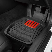 BONFORM バケットマット 3Dデザインラバー 480×620mm レッド フロント1枚 6490-01RE 1個（直送品）